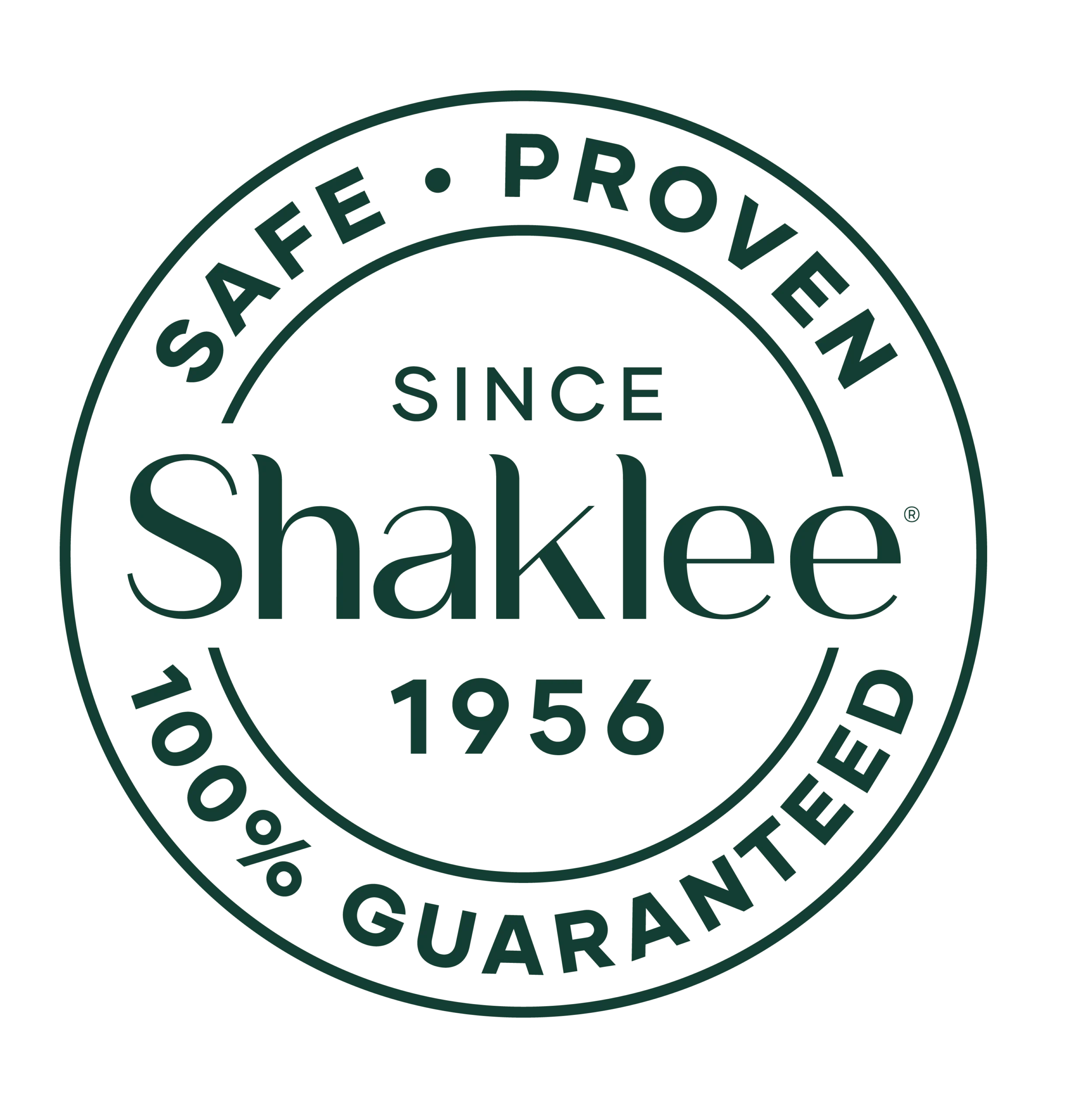 Shaklee Safe Proven 100% Guaranteed Since 1956